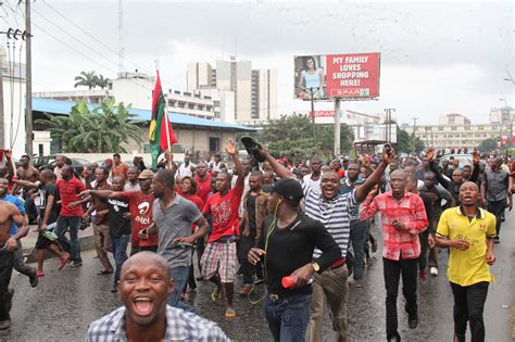 Photo People Of Biafra Protest In Port Harcourt The Nation Newspaper