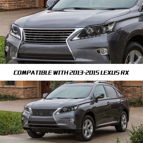 Headlights For 2013 2014 2015 Lexus RX350 RX450h LED DRL Halogen Not