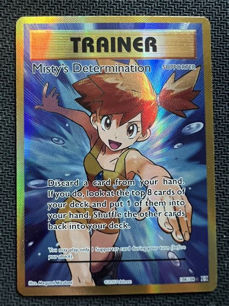 Misty S Determination Xy Evolutions Full Art Holo Rare Pokemon