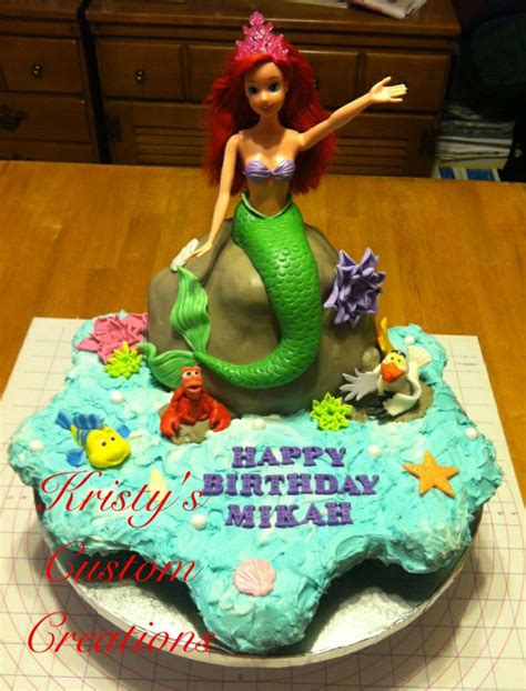 Little Mermaid Cupcake Cake By Kristy S Custom Creations