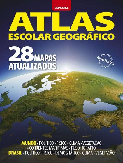 Livro Atlas escolar geográfico Especial 28 mapas atualizados