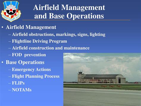 PPT Air Force Flight Standards Agency And Airfield Operations