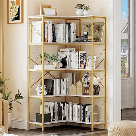 Amazon Yitahome Corner Bookshelf Industrial Corner Shelf Tier