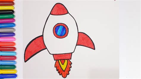 Kolay Roket Çizimi Roket Nasıl Çizilir How to Draw Rocket YouTube