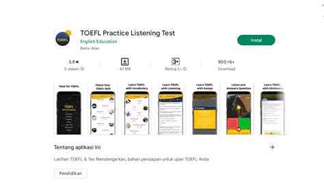 10 Aplikasi Latihan Tes TOEFL Terbaik