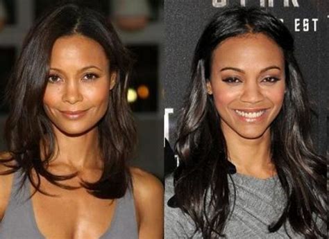 17 Famous Celebrities Who Look Alike Zoe Saldana Celebrity Look