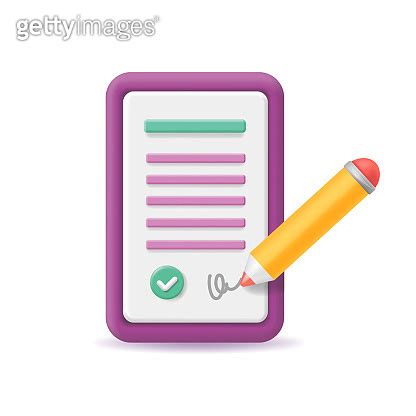 Signed Paper Deal Contract D Icon Document With Signature And Pen