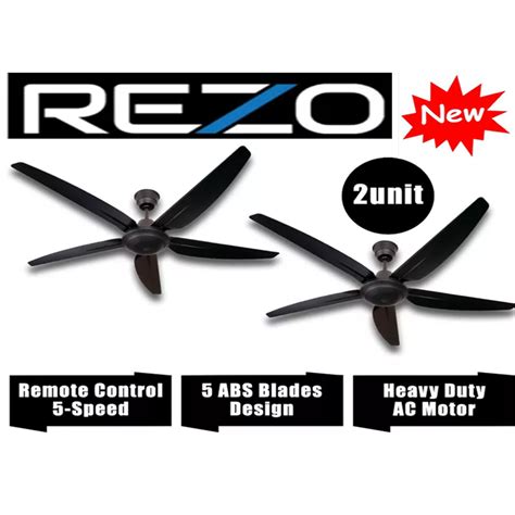 Rezo Ventus Ceiling Fan MY56 Twin Pack 56 Inch 5 ABS Blades Heavy