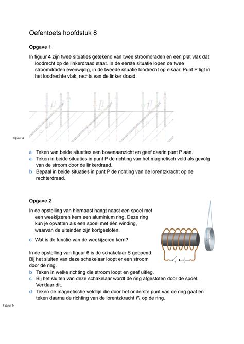 Oefentoets Natuurkunde H8 Oefentoets Hoofdstuk 8 Opgave 1 In Figuur 4
