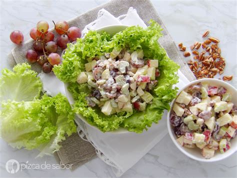 La mejor ensalada waldorf deliciosa muy fácil de preparar Receta