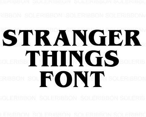 Stranger Things Alphabet Font Stranger Things SVG Stranger | Etsy ...