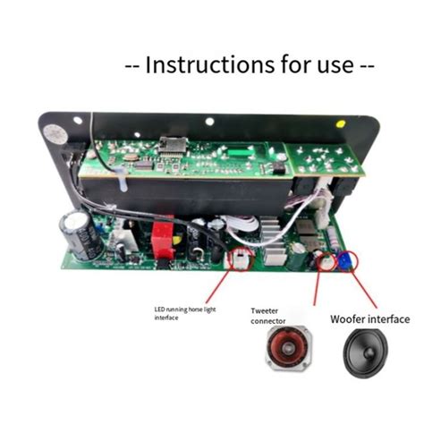 Bluetooth Amplifier Board Hifi Bass Amplifier Subwoofer Audio Karaoke