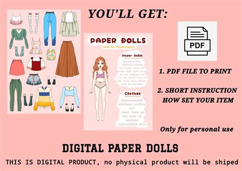 Printable Paper Doll Dress up Printable Activities for Kids Paper ...