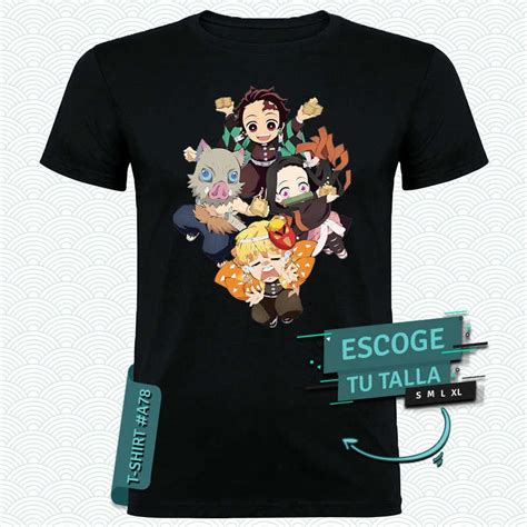 Camiseta Kimetsu No Yaiba Chibis