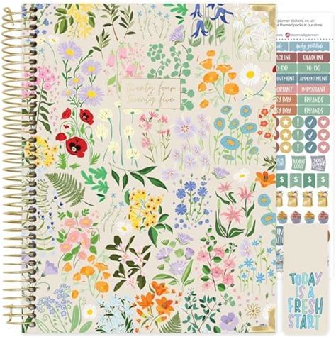 Hardcover Bloom Daily Planners 2024 2025 85 X 11