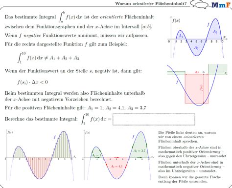 Arbeitsblatt Bestimmtes Integral