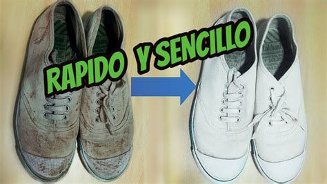 Como Limpiar Zapatillas Blancas De Tela Rapido En Seco Youtube