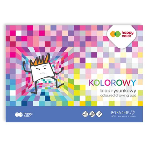 Rysunkowy Kolorowy Happy Color