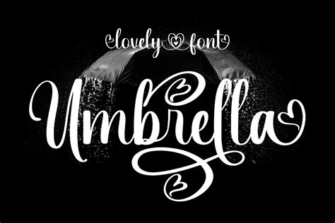 Umbrella Font By Jinanstd · Creative Fabrica