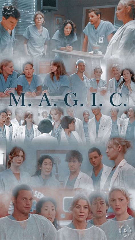 Magic Grey s Anatomy elenco de anatomía de grey fondo de pantalla del