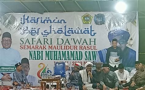 Sekdakab Karimun M Firmansyah Sertai Habib Alwi Saat Safari Dakwah Di