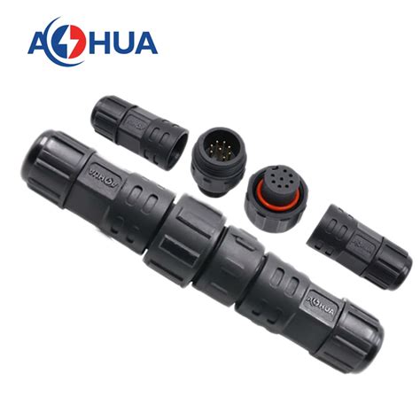 M16 Male Female Power Electrical Wire Ip68 7 Pin Waterproof Connector China 7 Pin Waterproof