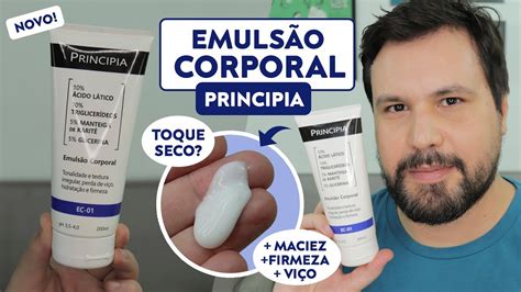 PRINCIPIA EMULSÃO CORPORAL Hidratante Corpo Resenha YouTube