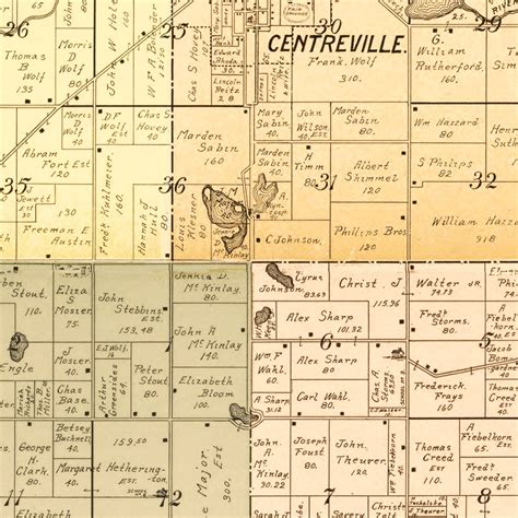 Vintage Map Of St Joseph County Michigan 1897 By Teds Vintage Art