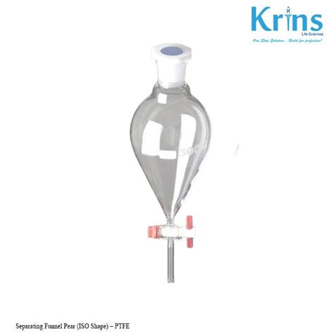 Separating Funnel Pear Iso Shape Ptfe Krins Life Sciences