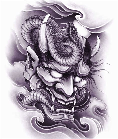 Japanese Mask Tattoo Japanese Dragon Tattoos Japanese Sleeve Tattoos