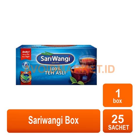 Jual Sariwangi Teh Celup Asli 25 Sachet 1 Box Shopee Indonesia