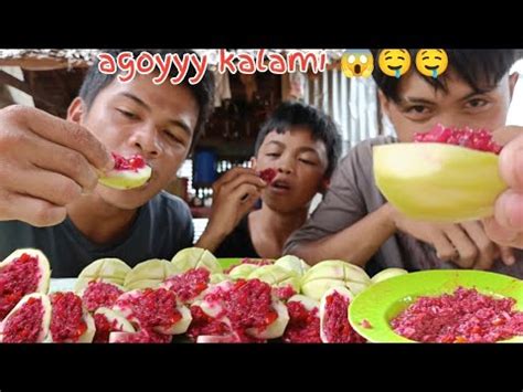 Kob Kob Green Mango With Sweet And Spicy Alamang Mukbang Youtube