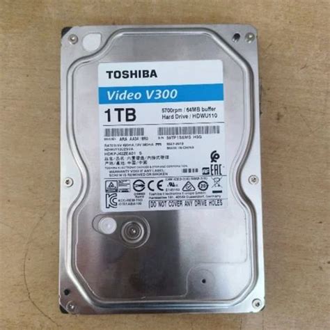 Black Toshiba 1TB SATA Hard Drive For Computers 3 5 Inch At 3600 In