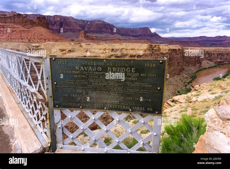 Navajo Bridge crossing Marble Canyon in Arizona Stock Photo - Alamy