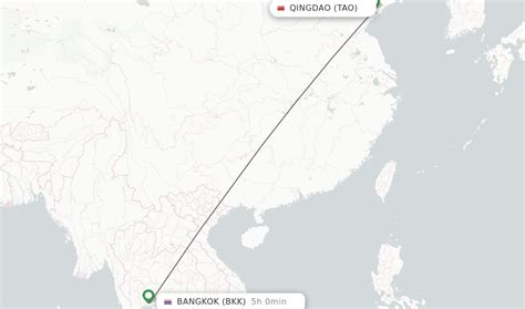 Direct Non Stop Flights From Qingdao To Bangkok Schedules