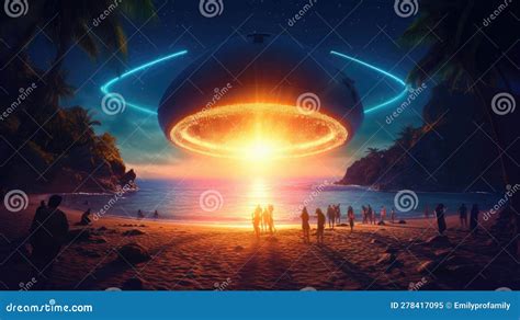 A Los Juerguistas De Playa Les Cautiva Un Deslumbrante Ufo Sobrevolando