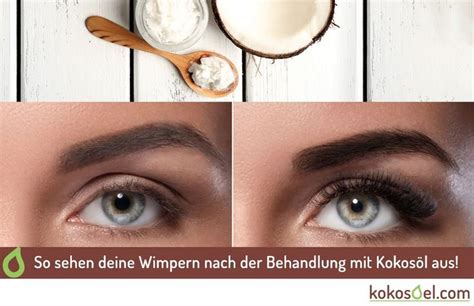 Lassen Sie Mit Kokos L Wimpern Und Augenbrauen Schneller Wachsen Und