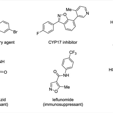 Natural Products And Drug Molecules Containing Isoxazole Moieties Download Scientific Diagram