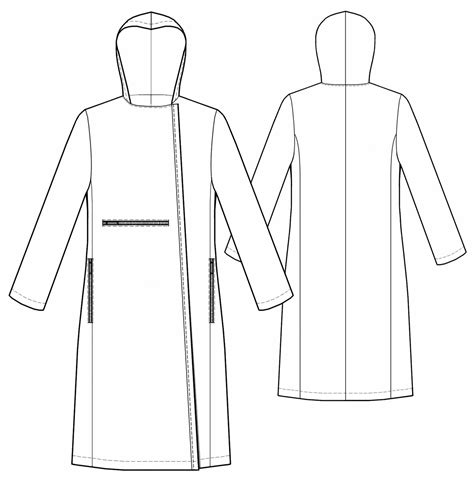 Patterns For Sewing Coat With Asymmetrical Closure Sewing Pattern 5477