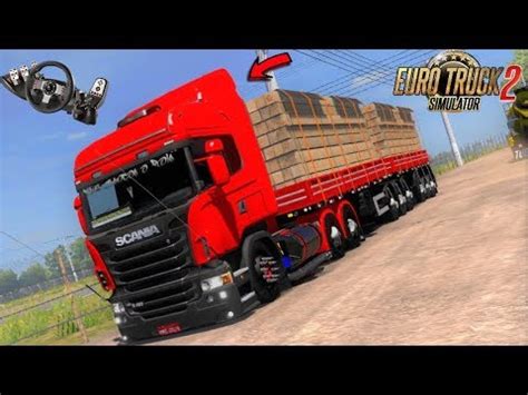 Scania R No Bitrem Puxando Madeira Mapa Rbr Volante G Ets