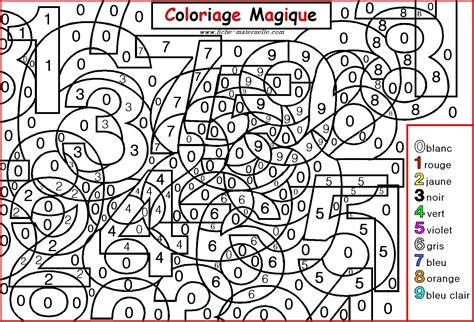 Coloriage Magique Pour Les Plus Petits Les Chiffres