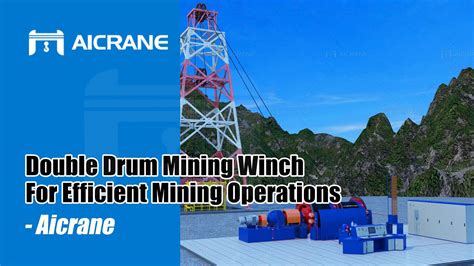 Aicrane Double Drum Mining Winch Mine Winch For Sale Youtube