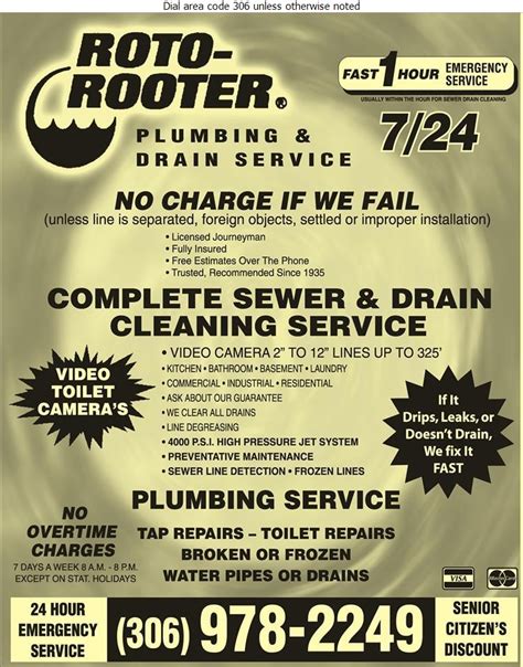 Plumbing Maintenance Saskatoon SK Roto Rooter Sewer Drain Service