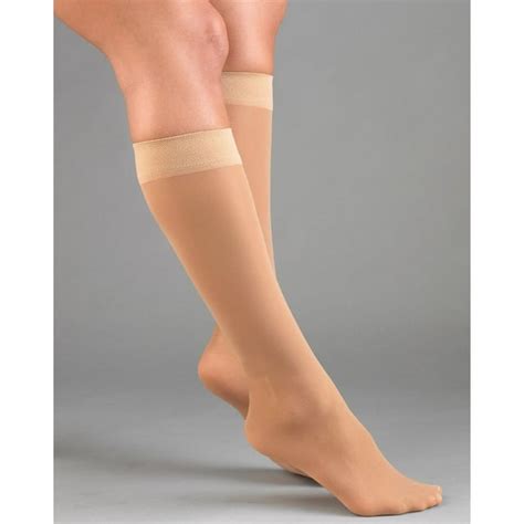 Activa H2602 Sheer Therapy Ribbed Womens Trouser Socks 15 20 Mmhg Size And Color Tan Medium