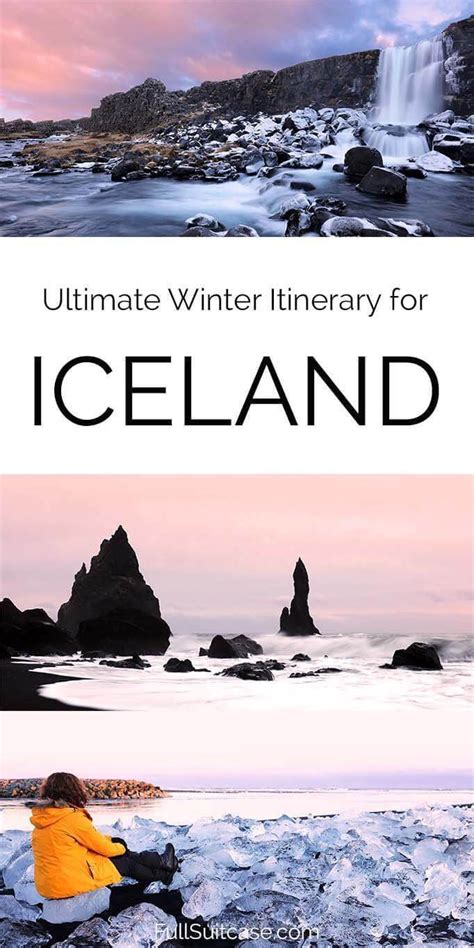 Epic Iceland Winter Trip Itinerary For One Week Map Printable Pdf