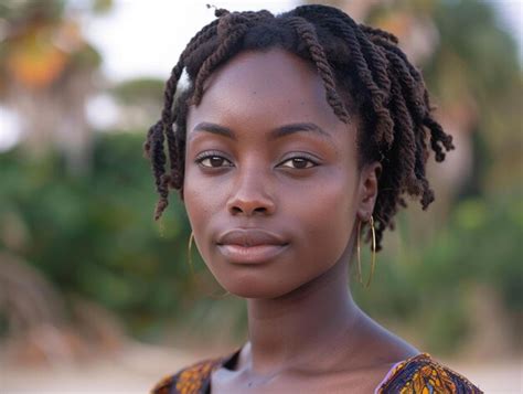 Premium Photo A Woman With Braids On Her Head Is Looking At The Camera