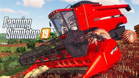 INICIANDO A COLHEITA DE AVEIA NA CURVA DE NÍVEL Farming Simulator 19