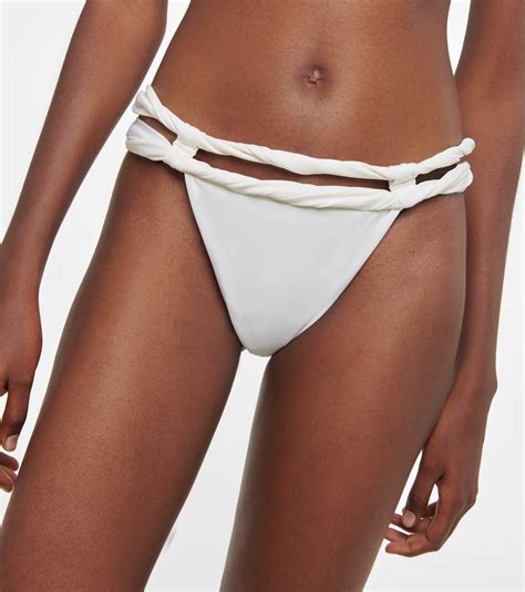 Le Haut Sofio Bikini Bottoms In White Jacquemus Mytheresa