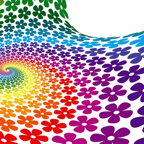 Fundo Colorido Da Espiral Da Flor Ilustra O Do Vetor Ilustra O De