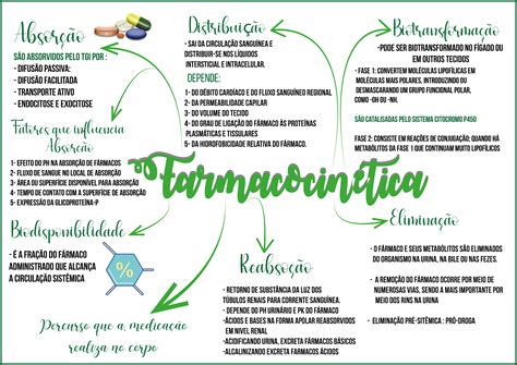 mapa mental farmacocinética Farmacologia I